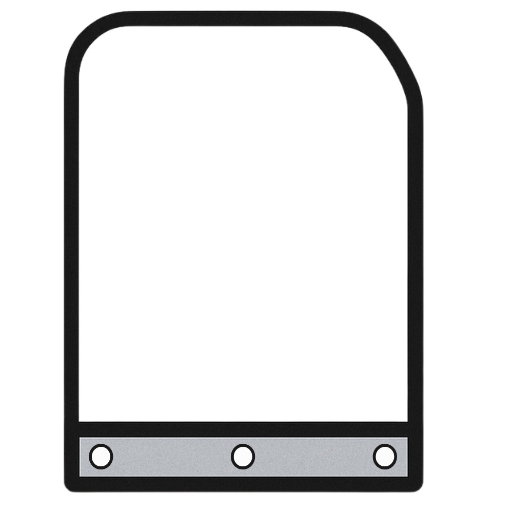 oeillets en partie basse