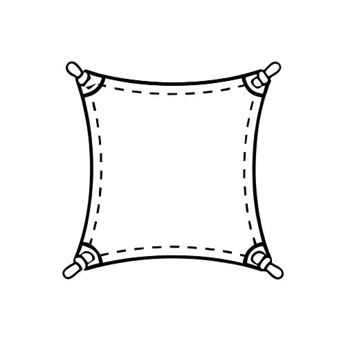 Voile d'ombrage Carrée