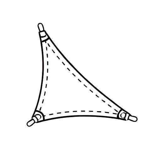 Voile d'ombrage Triangle Rectangle