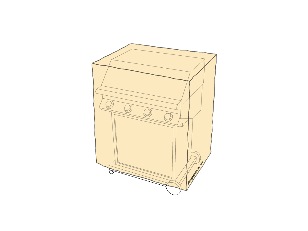 Housse de barbecue en Flexlight Lodge 6002 630gr/m² Vanille 10387