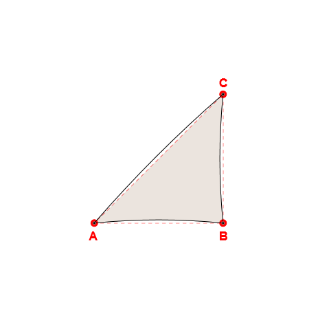 Voile d'ombrage triangle en Soltis Lounge 96 Karité 96-50843 - 0x0x0m