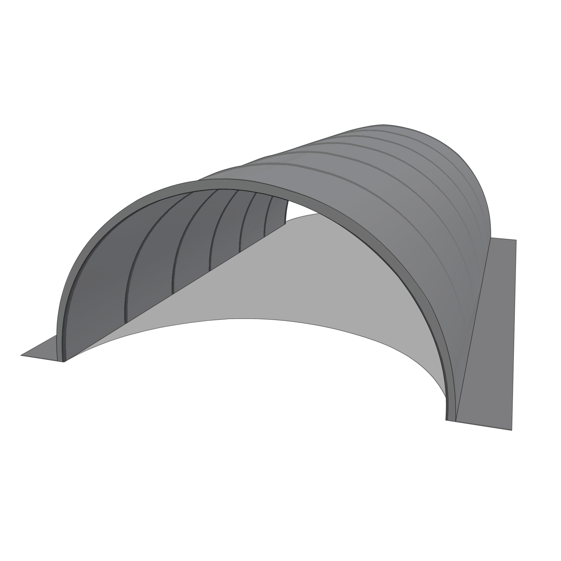 Bâche pour tunnel 12x21m en AGRI 720 BC Gris/blanc
