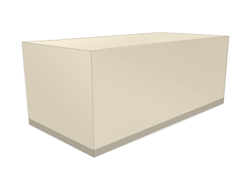 Housse Rectangle en Flexlight Lodge 6002 630gr/m² Vanille 10387