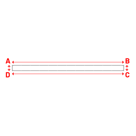 Bâche Rectangle en Protect 670 : La référence en matière de protection étanche Blanc RAL 9016 - 9.90x0.50m