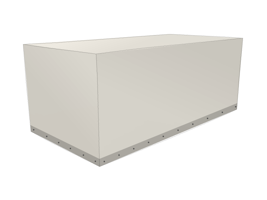 Housse Rectangle en Protect 670 : La référence en matière de protection étanche Blanc perlé RAL 1013