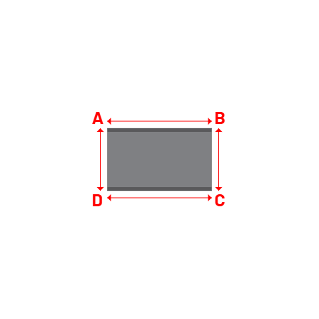 Bâche Rectangle en CoverEco 640 : une bâche simple & efficace Ecolac 640 - 7196 (RAL 7037) - 1.47x0.88m