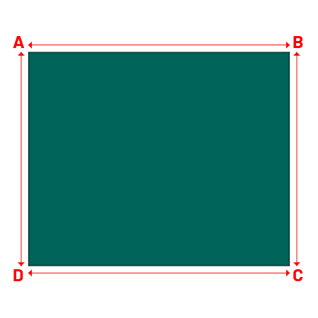 Bâche Rectangle en Protect 670 : La référence en matière de protection étanche Vert industrie RAL 6026 - 11.00x9.00m