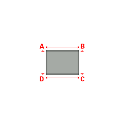 Bâche Rectangle en Protect 670 : La référence en matière de protection étanche Gris clair RAL 7038 - 1.15x0.85m