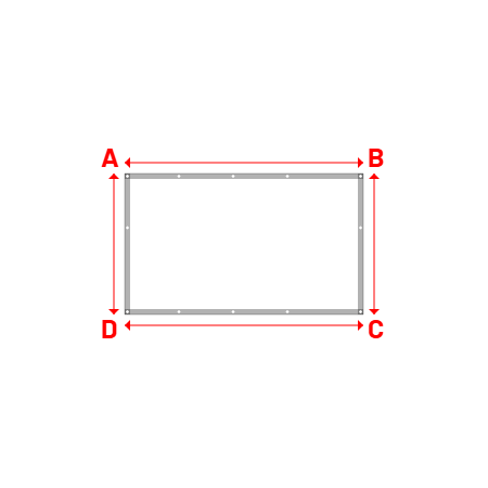 Bâche Rectangle en Protect 670 : La référence en matière de protection étanche Blanc RAL 9016 - 2.20x1.30m