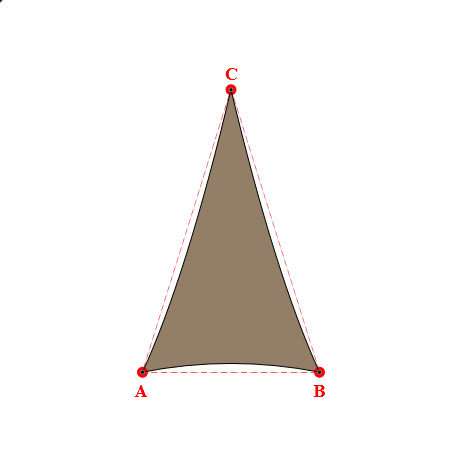 Voile d'ombrage triangle en AustralMesh - Toile d'ombrage ajourée Bois flotté 294 (AustralMesh) - 3,54x5,91x5,92m