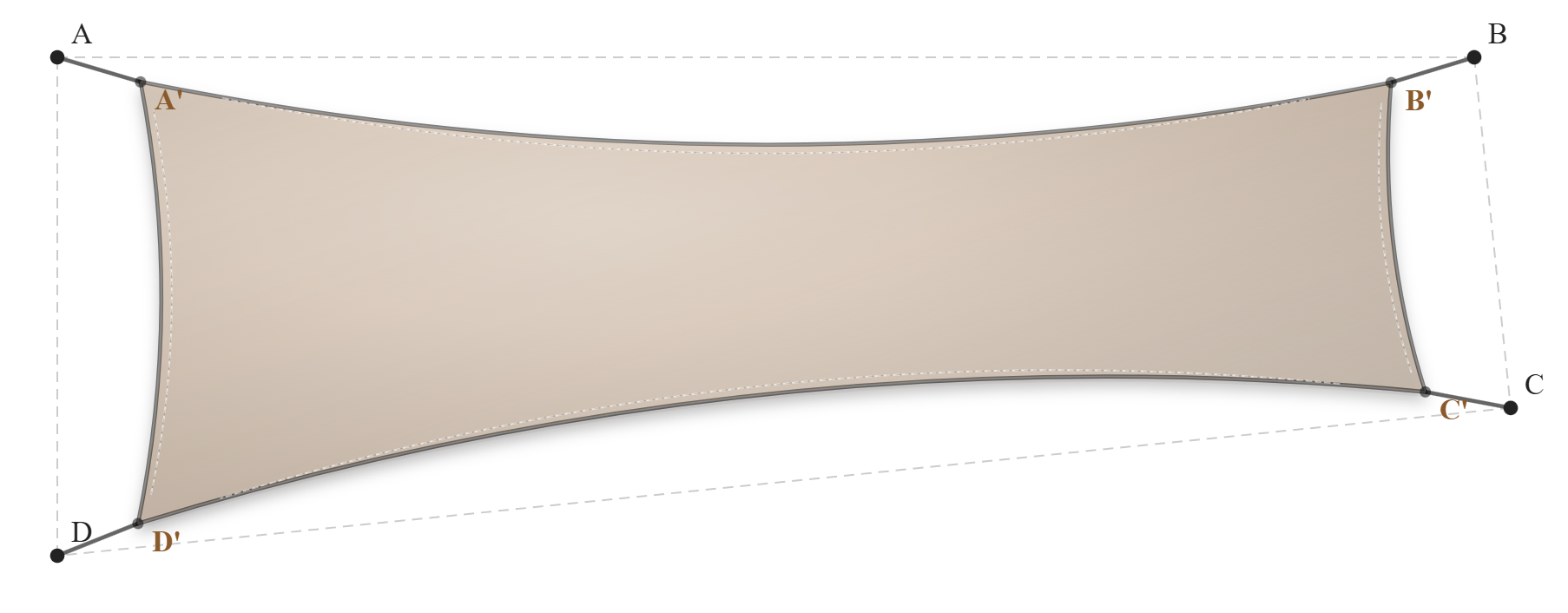 Voile d'ombrage - Forme Trapèze - Beige Sablé 92-2135