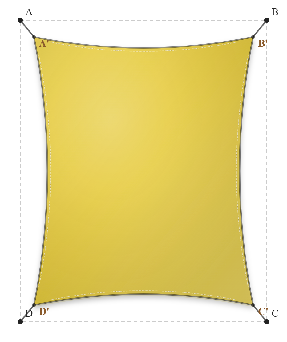 Voile d'ombrage - Forme Rectangle - Auréoline 96-50845
