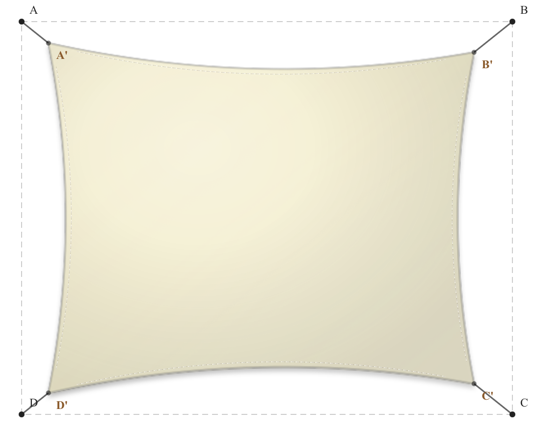 Voile d'ombrage - Forme Rectangle - Naturel (759 AustralMesh)