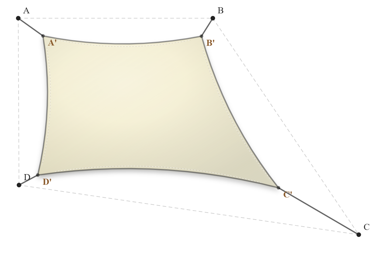Voile d'ombrage - Forme Trapèze - Naturel (759 AustralMesh)