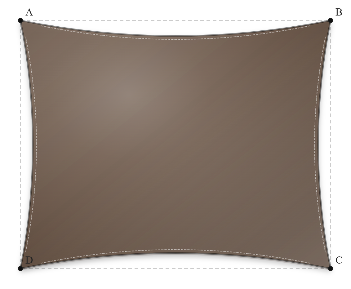 Voile d'ombrage - Forme Rectangle - Hydris Beige 0803-001