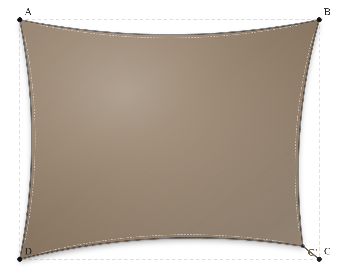 Voile d'ombrage - Forme Rectangle - Bois flotté 294 (AustralMesh)